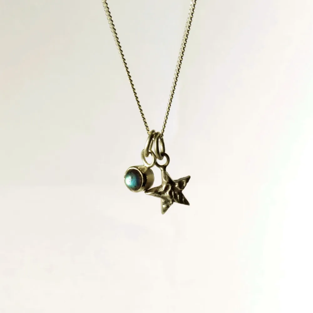 Crescent Moon Charm Necklace