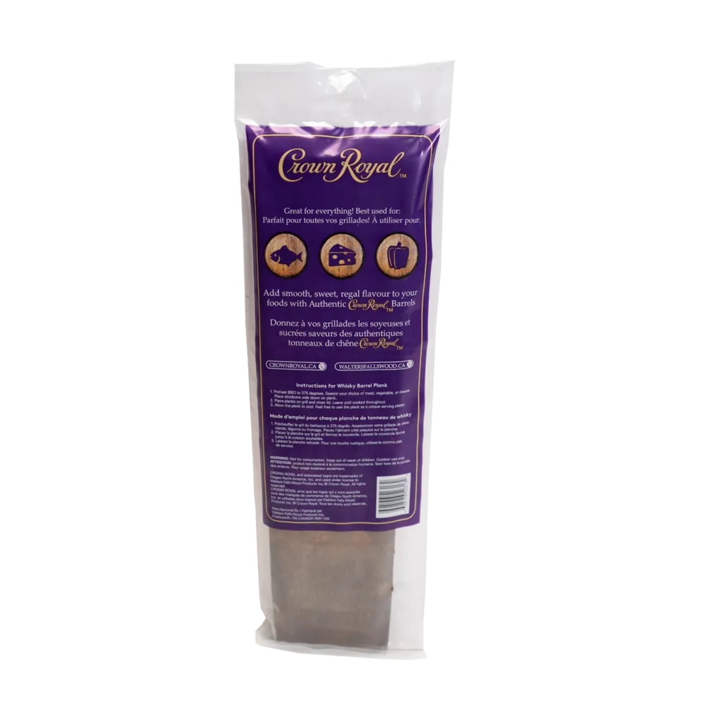 Crown Royal - Whiskey Barrel Plank