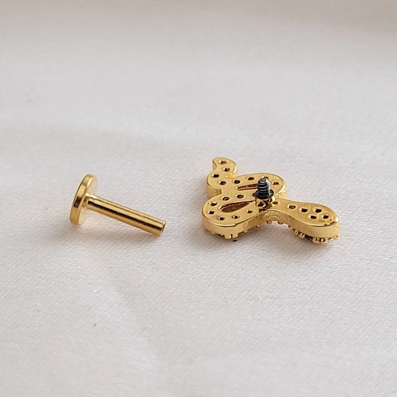 CZ Diamond Snake Stud