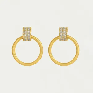 Dean Davidson Petit Pavé Drop Hoops