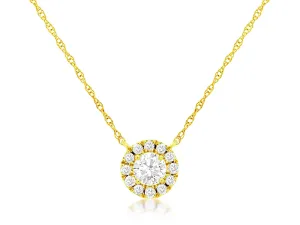Diamond Halo Pendant