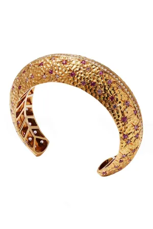 Diamond Sapphire Stellar Cuff Bracelet