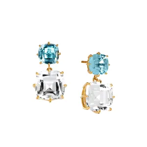 Double Drop Cushion Earrings