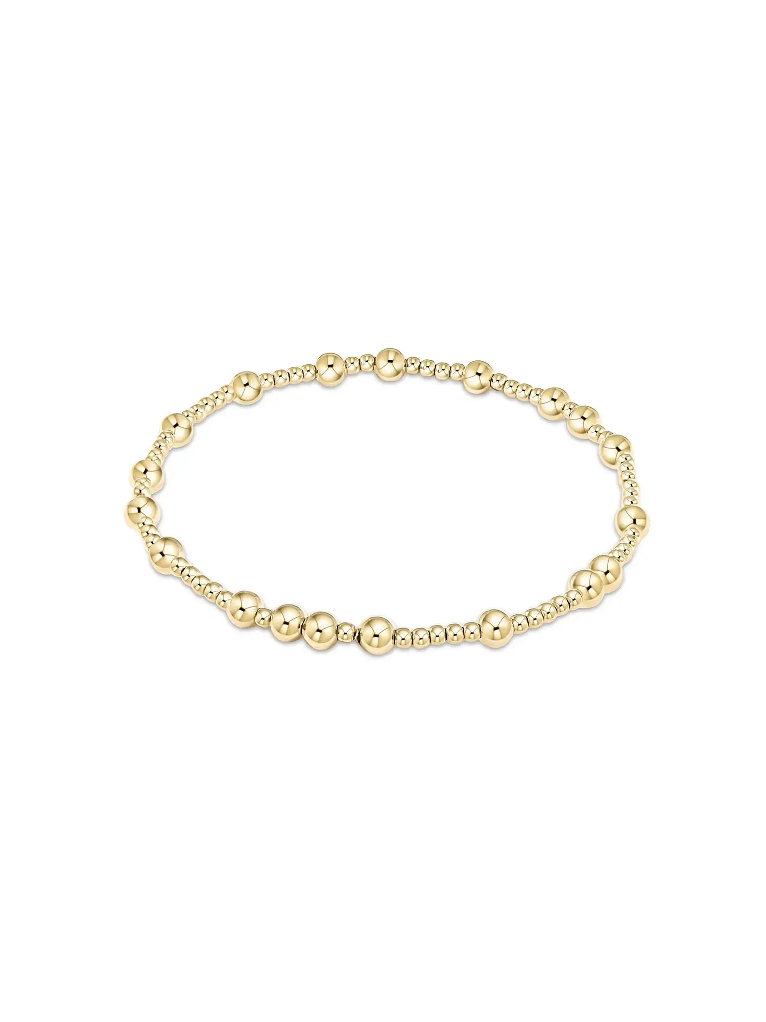 enewton Hope Unwritten Gold Bead Bracelet: 4mm