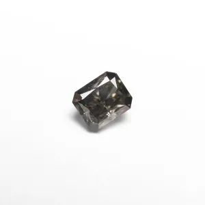 Fancy Dark Grey Brilliant Diamond - 0.36ct Cut Corner Rectangle