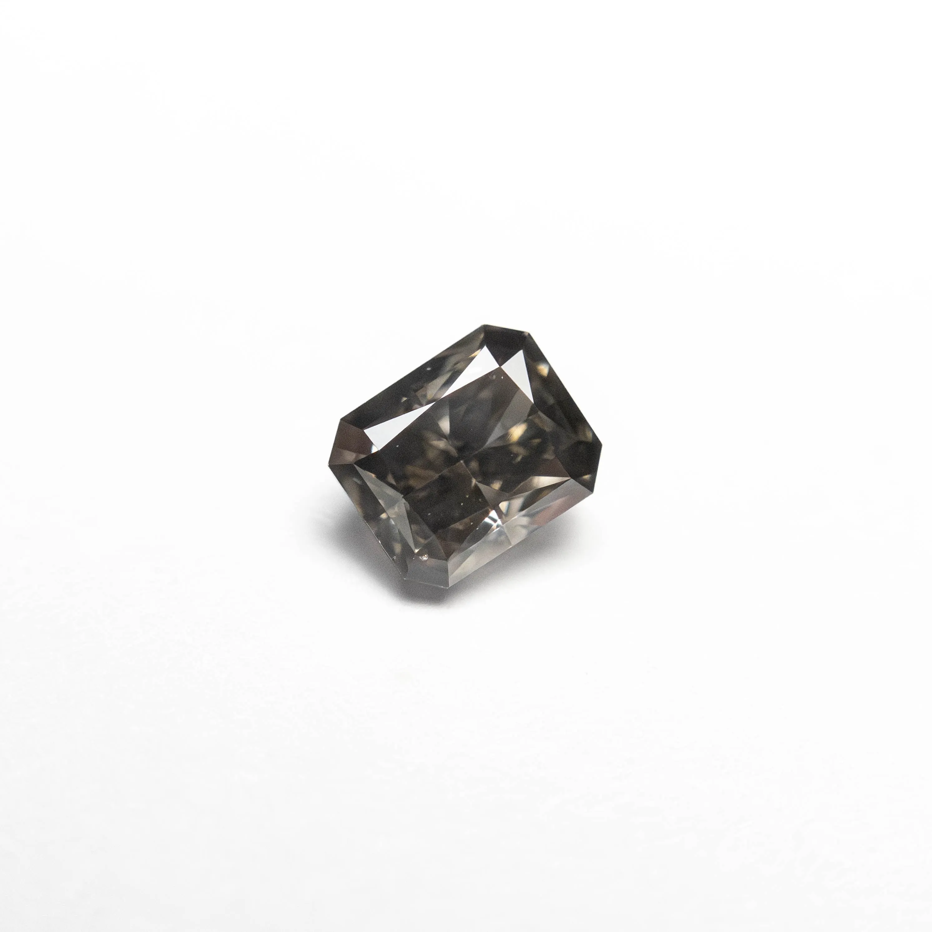 Fancy Dark Grey Brilliant Diamond - 0.36ct Cut Corner Rectangle