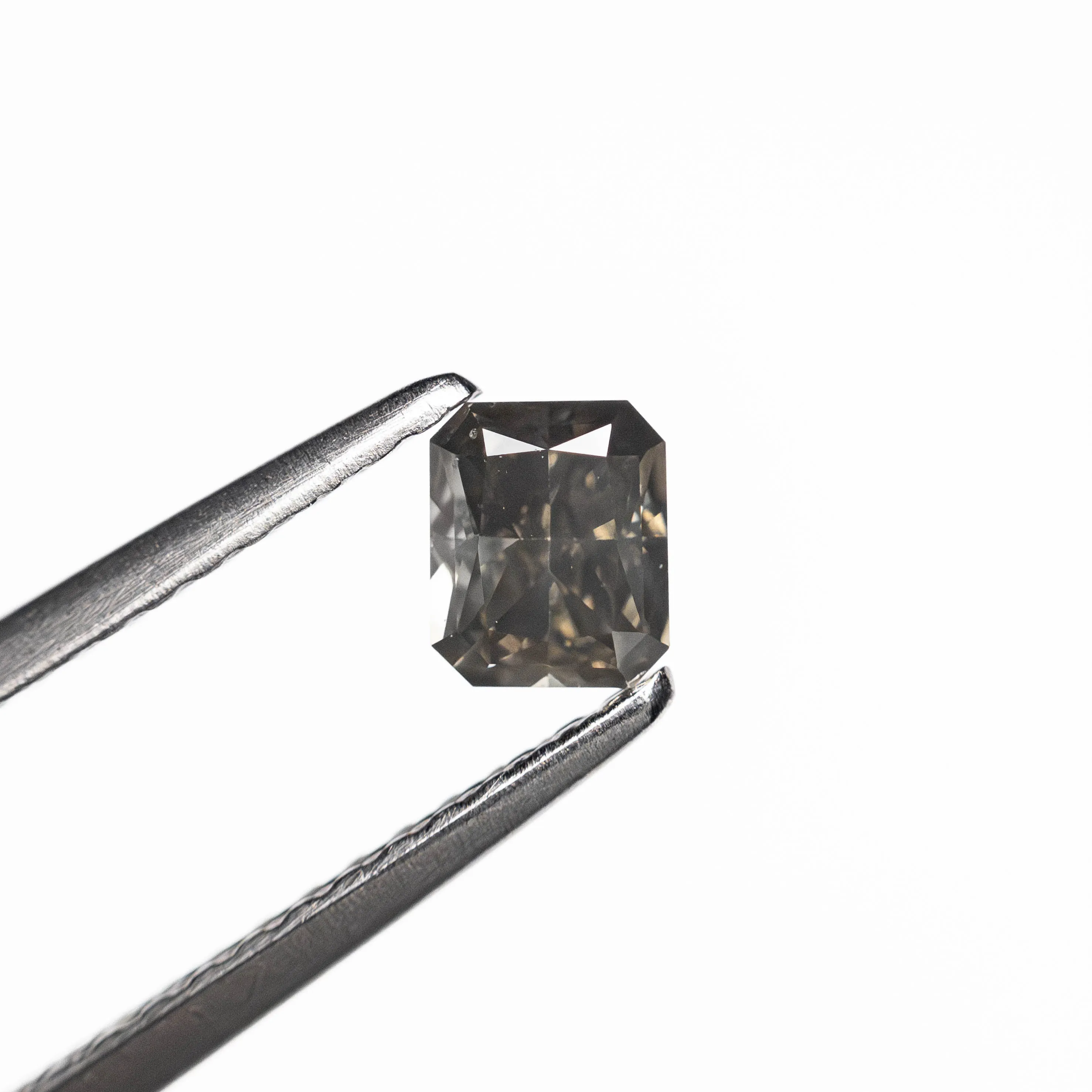 Fancy Dark Grey Brilliant Diamond - 0.36ct Cut Corner Rectangle