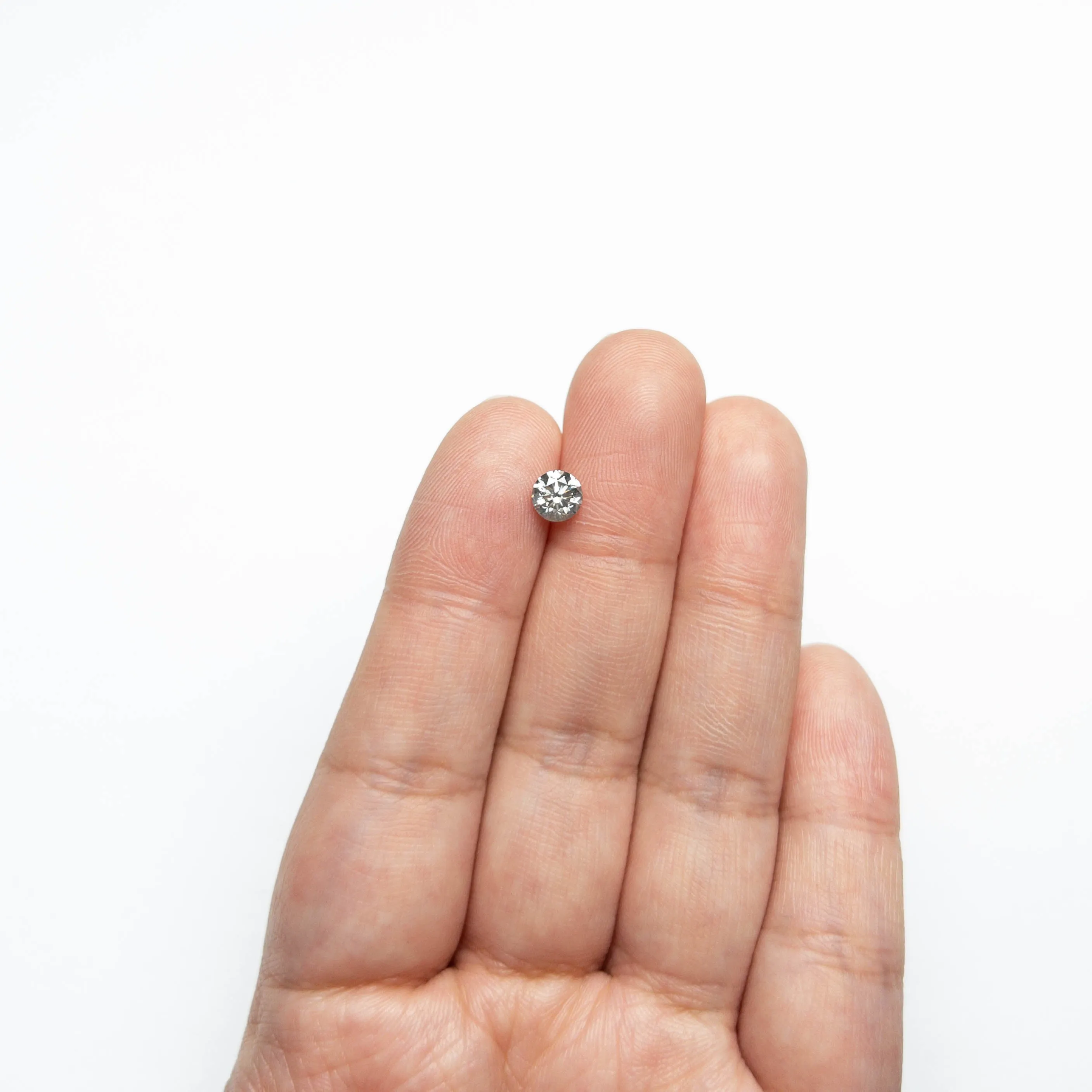 Fancy Grey Brilliant Diamond - 0.73ct Round