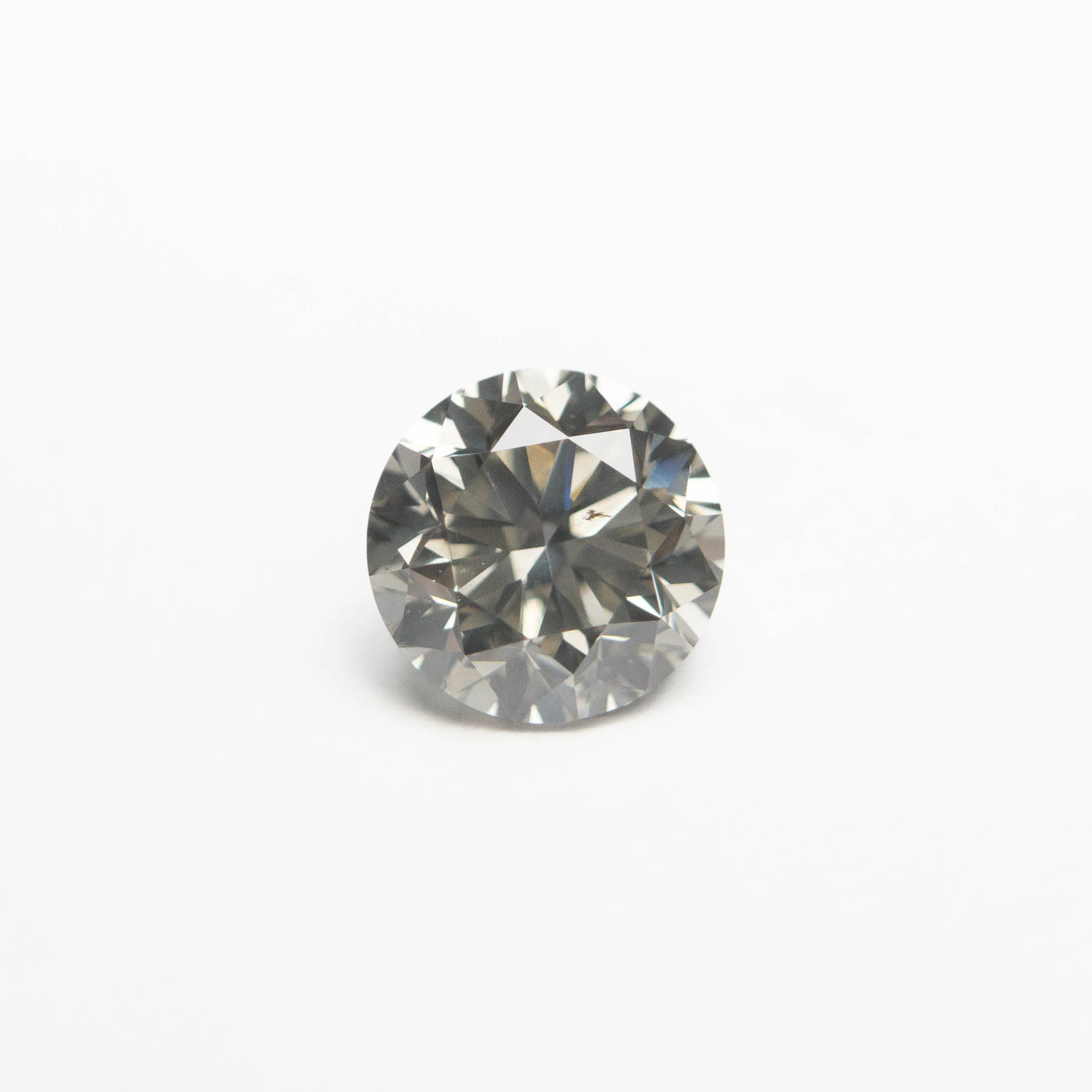 Fancy Grey Brilliant Diamond - 0.73ct Round