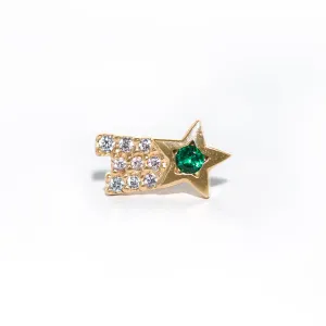 Fine Shooting Star Ball Back Stud