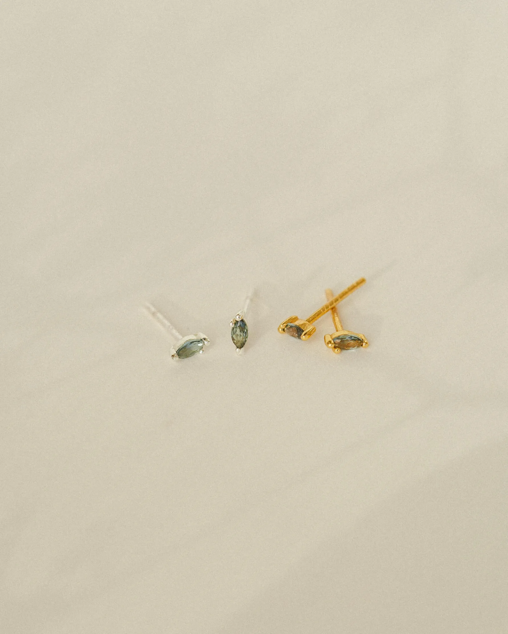 Forest Emerald Leaflet Studs