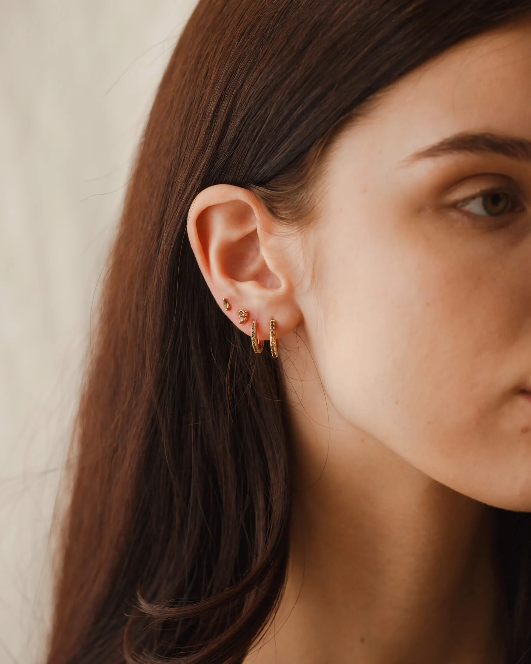 Forest Emerald Leaflet Studs