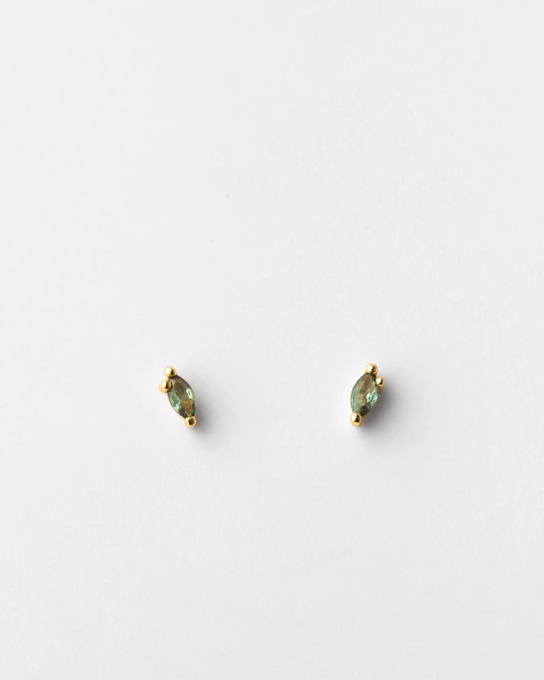 Forest Emerald Leaflet Studs