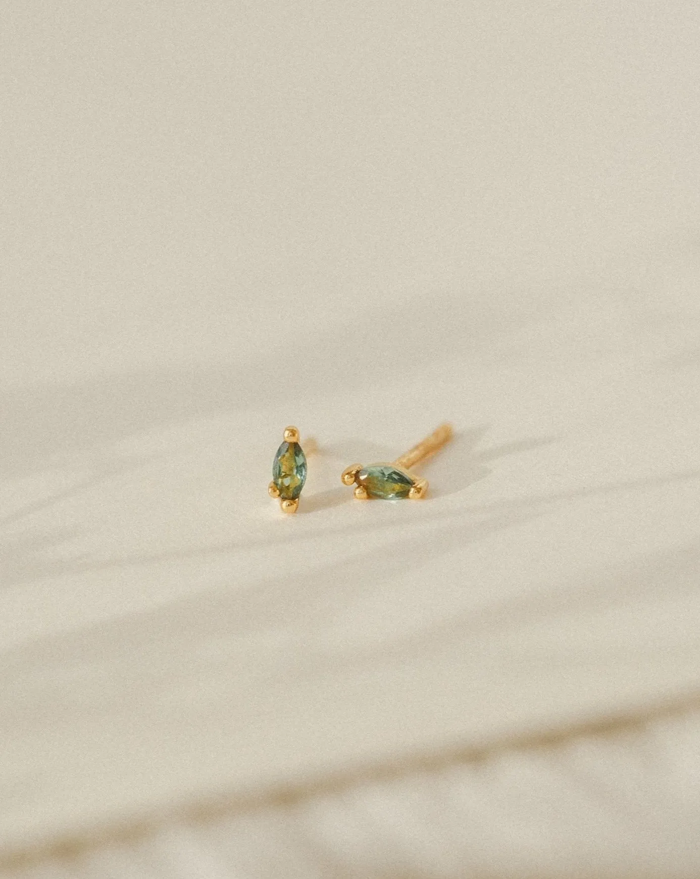 Forest Emerald Leaflet Studs