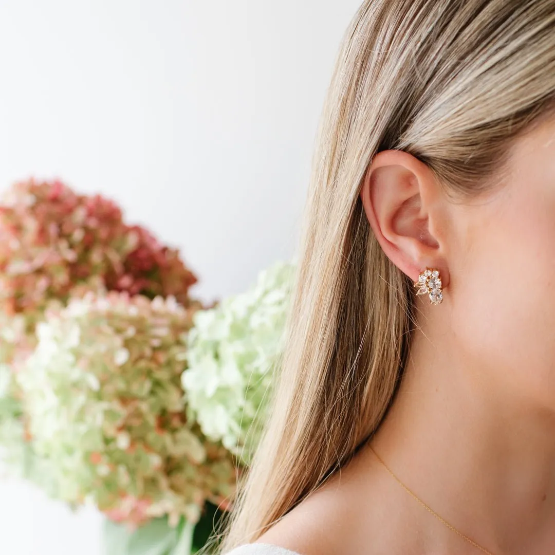 FRAICHE INSPIRE COCKTAIL EARRINGS - GOLD