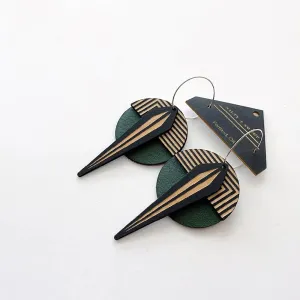 Geo: Emerald Naja Earrings