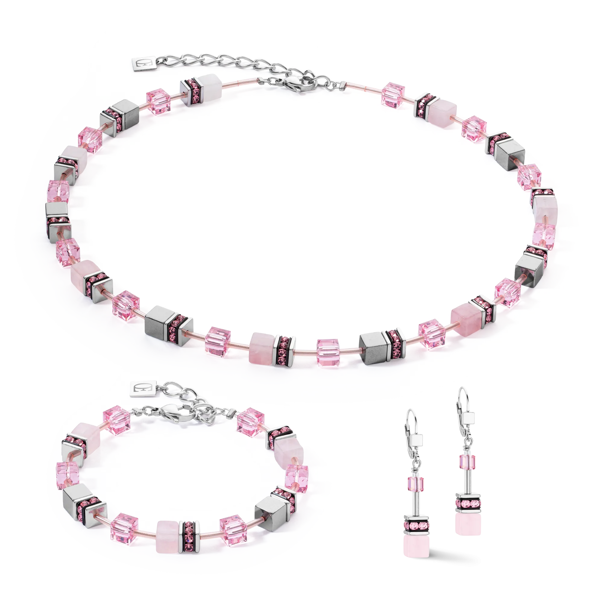 GeoCUBE® Iconic Precious earrings rose