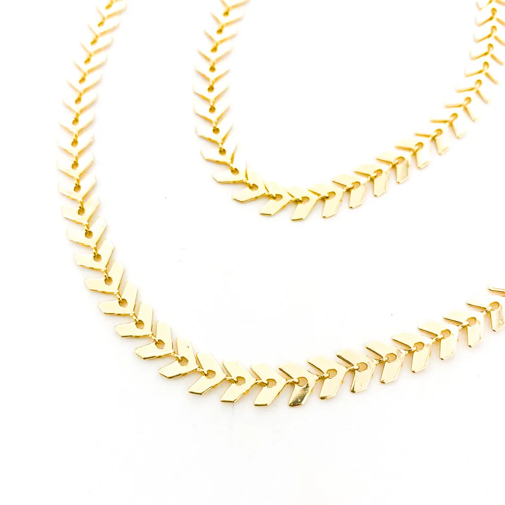 Gianna Chevron Jewelry Set | Gold
