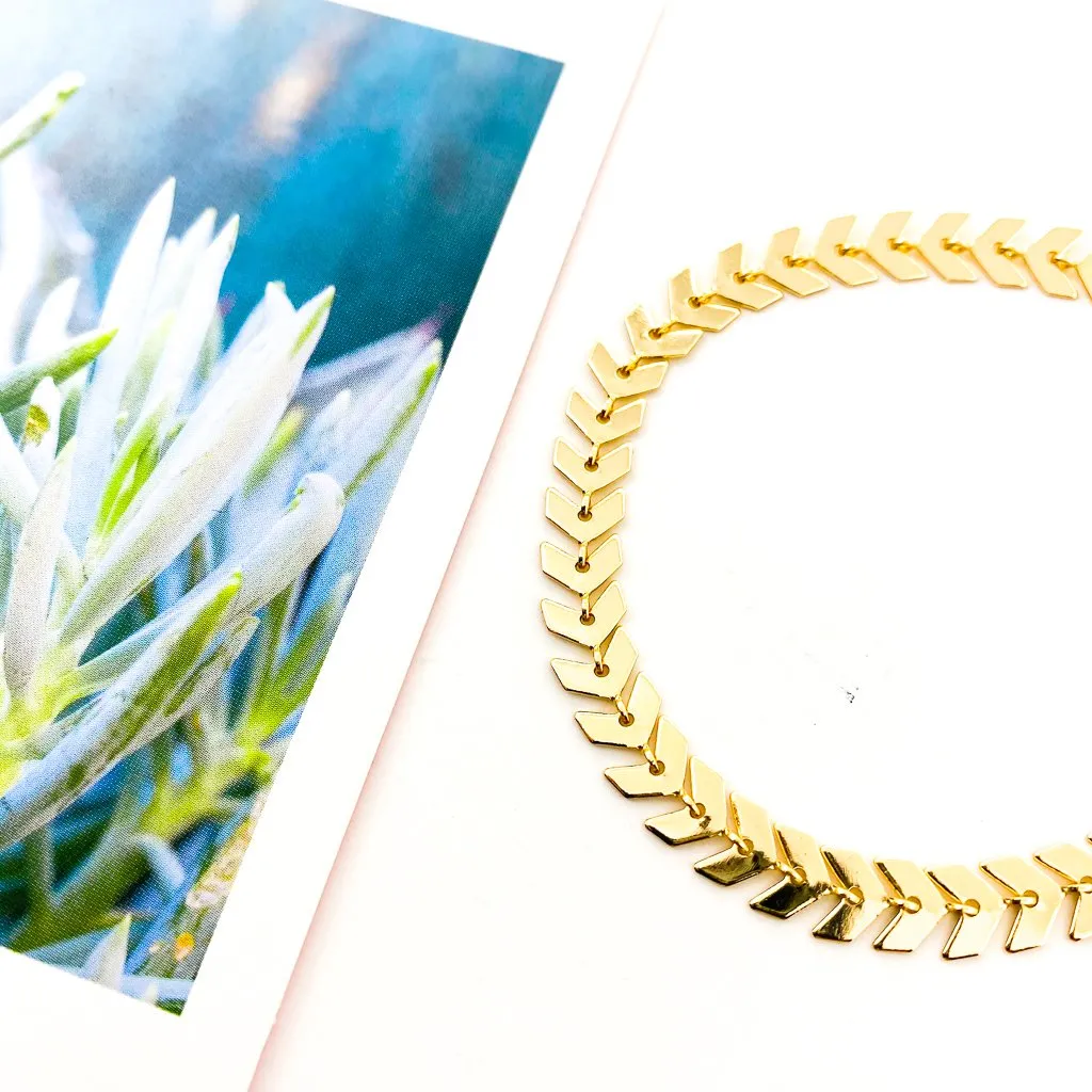Gianna Chevron Jewelry Set | Gold