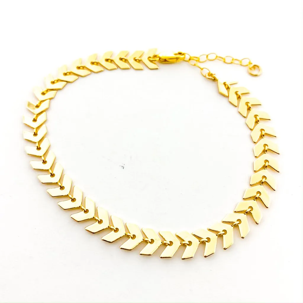 Gianna Chevron Jewelry Set | Gold