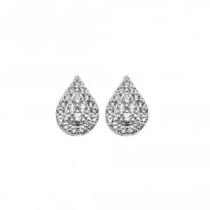 Glimmer White Topaz Stud Earrings DE736