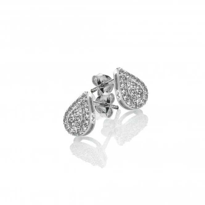 Glimmer White Topaz Stud Earrings DE736