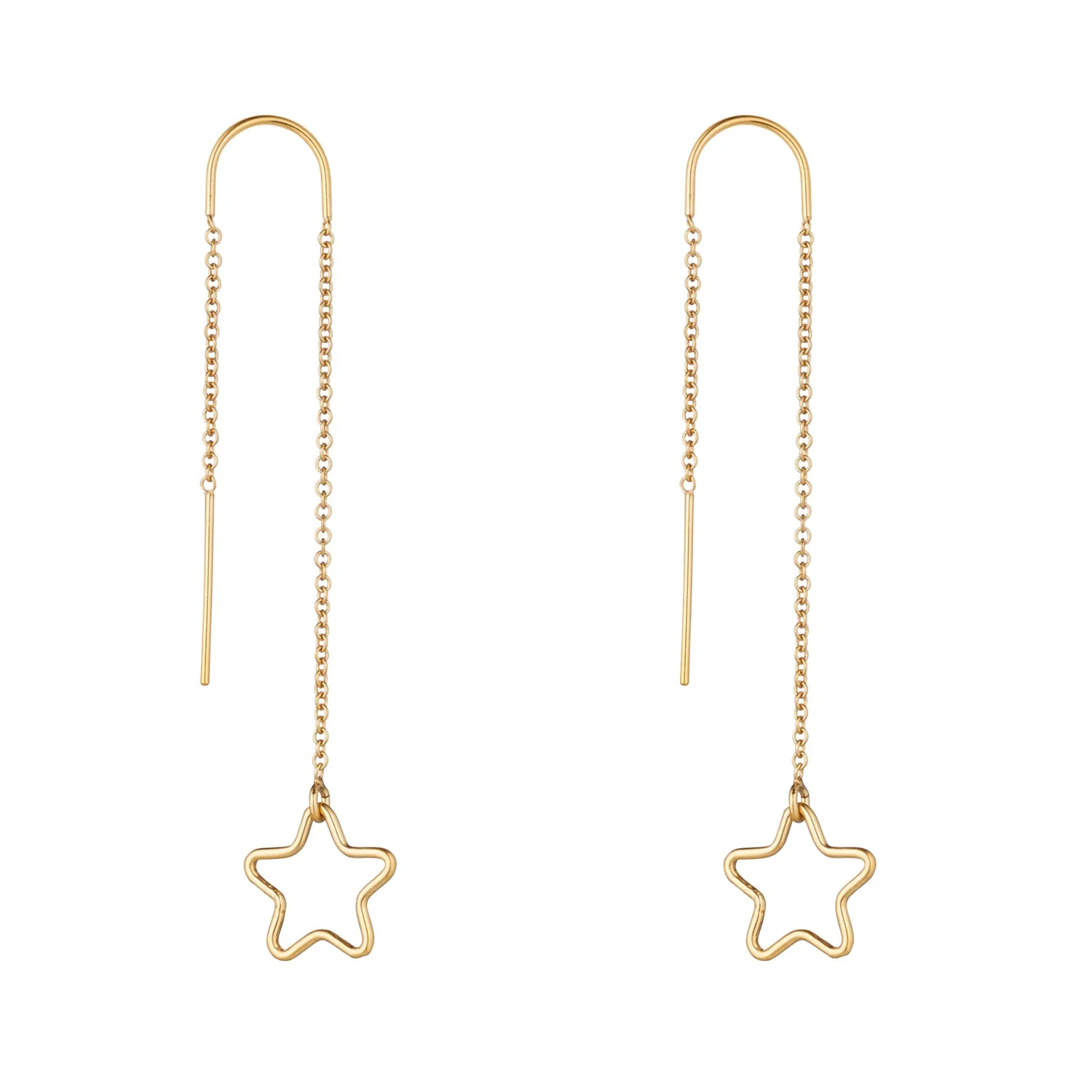 Gold Filled Charm Threader Earrings