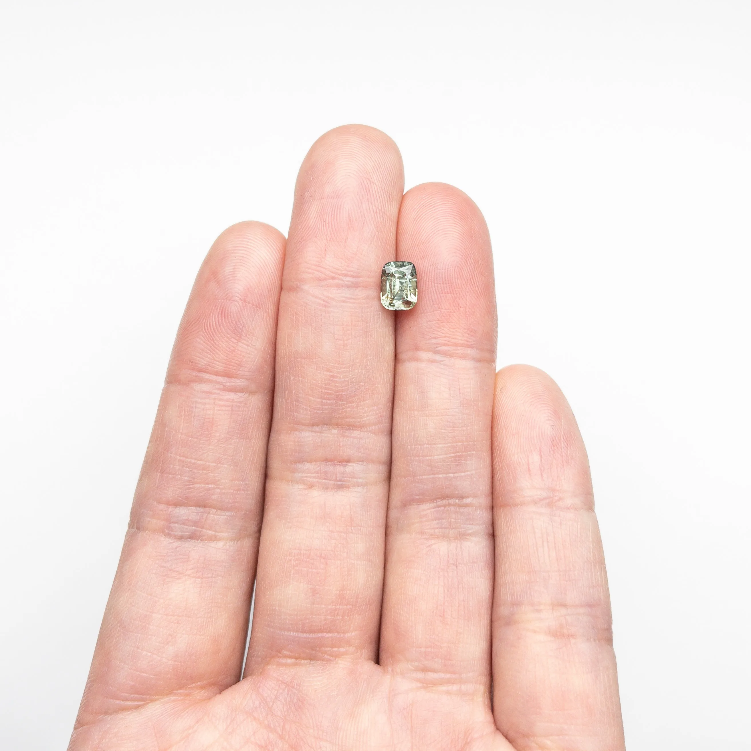 Green Brilliant Sapphire - 1.52ct Cushion