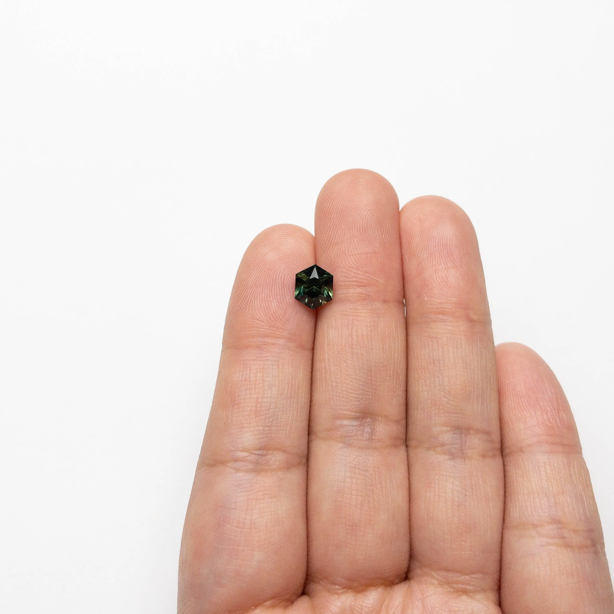 Green Brilliant Sapphire - 1.76ct Hexagon