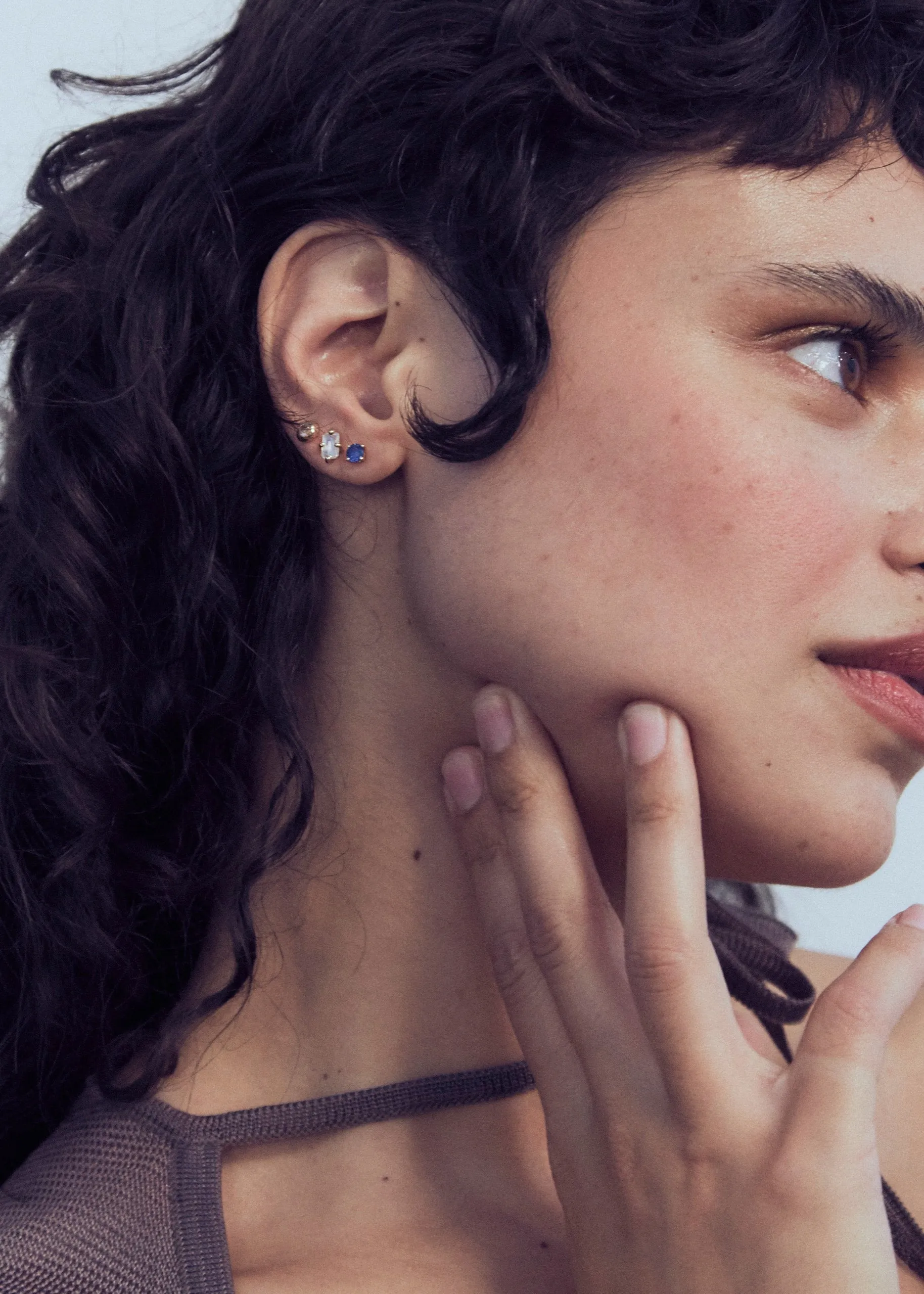 Guinevere Studs - Emerald