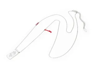 Hamsa Evil Eye Pendant Necklace: Sterling SIlver, 22" Length