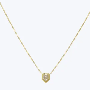 Heptagon Diamond Necklace