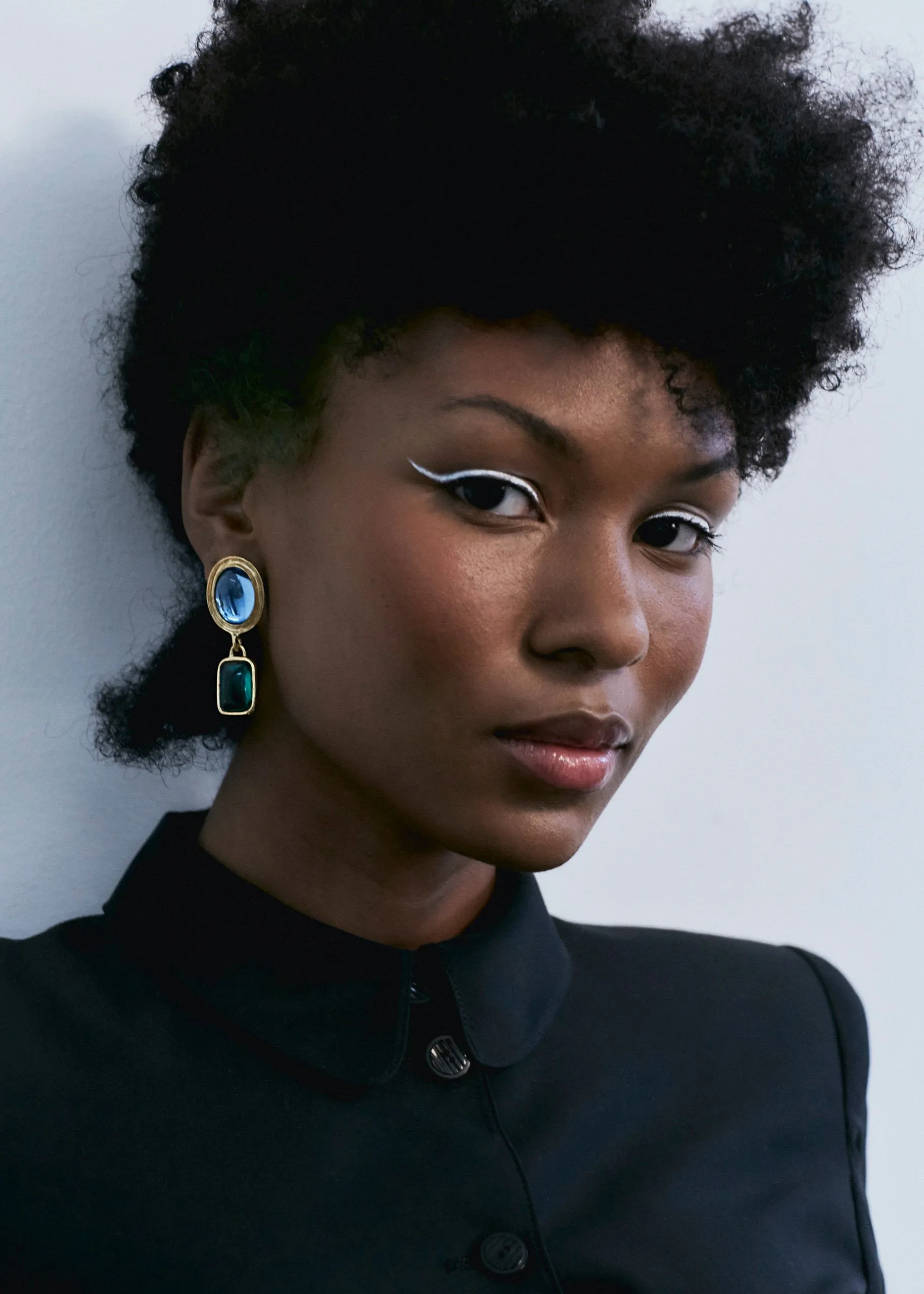 Jelly Earrings - Ruby & Ice Blue