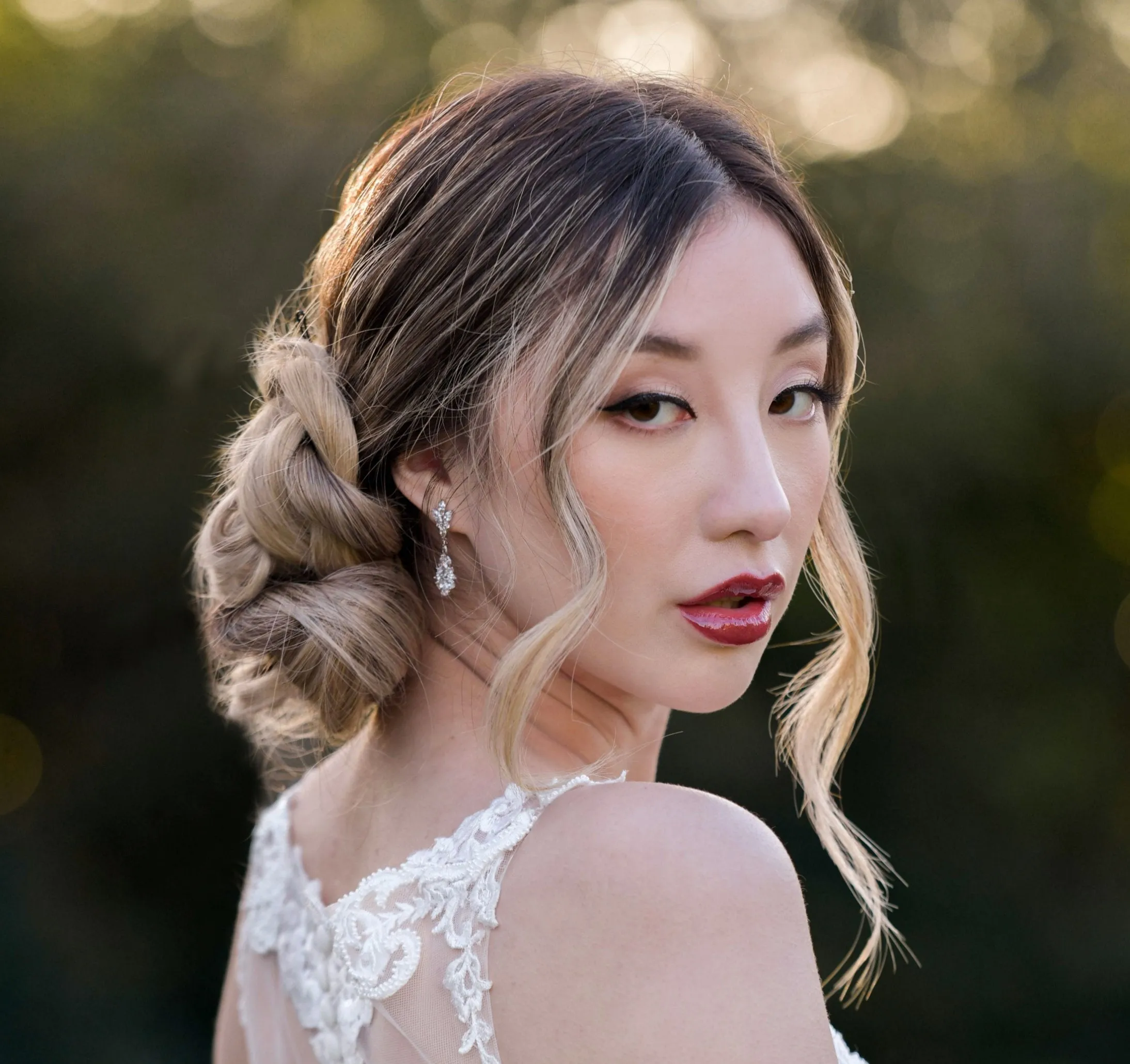 JESSICA Silver Bridal Drop Earrings