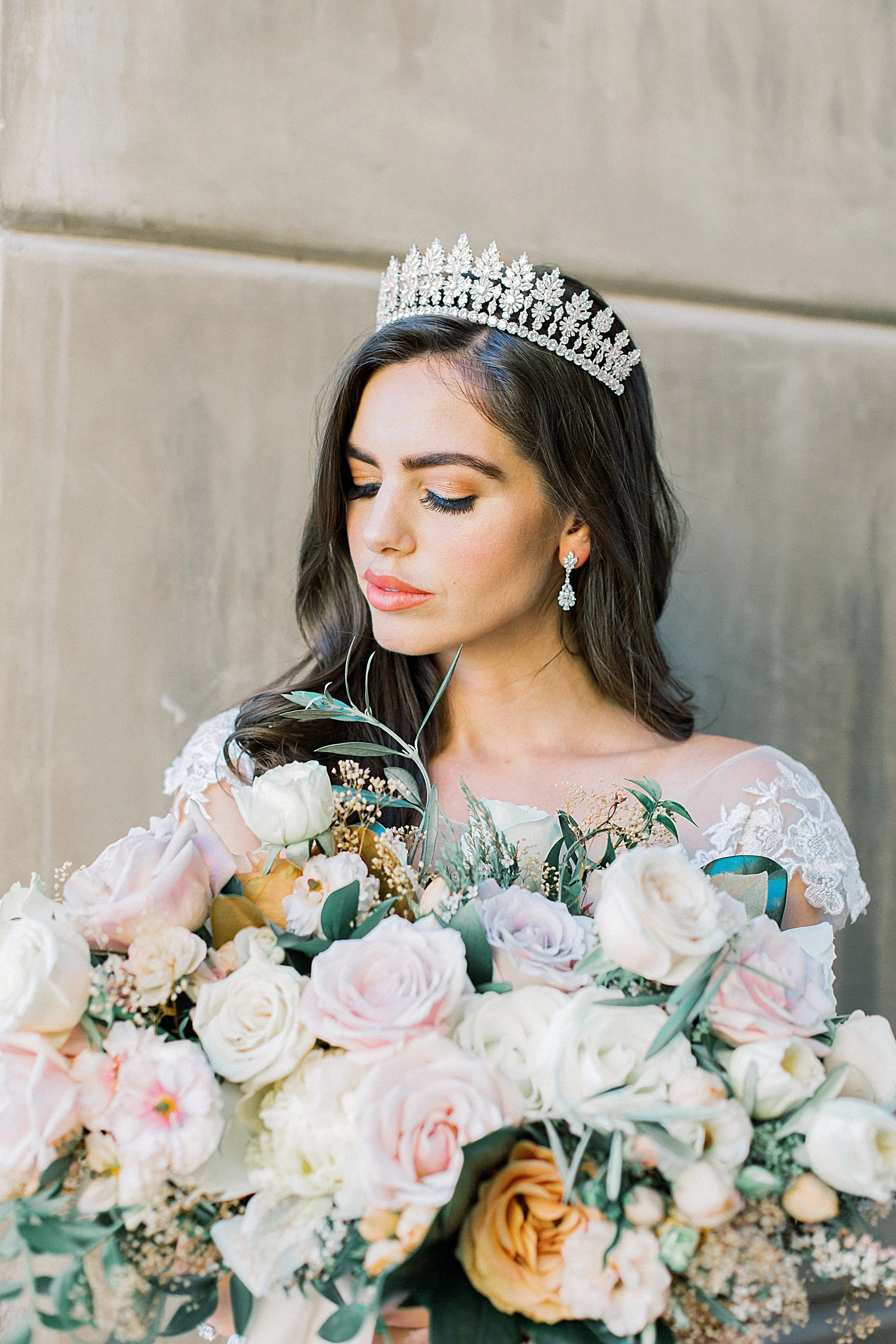 JESSICA Silver Bridal Drop Earrings