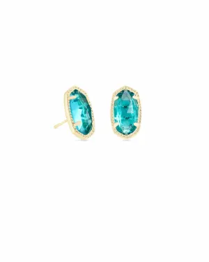 Kendra Scott Ellie Earring Gold London Blue