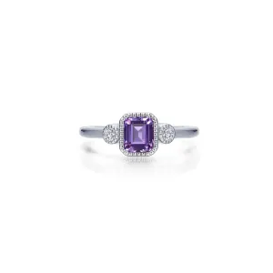 Lafonn Birthstone Emerald February Tourmaline Ring BR006AMP