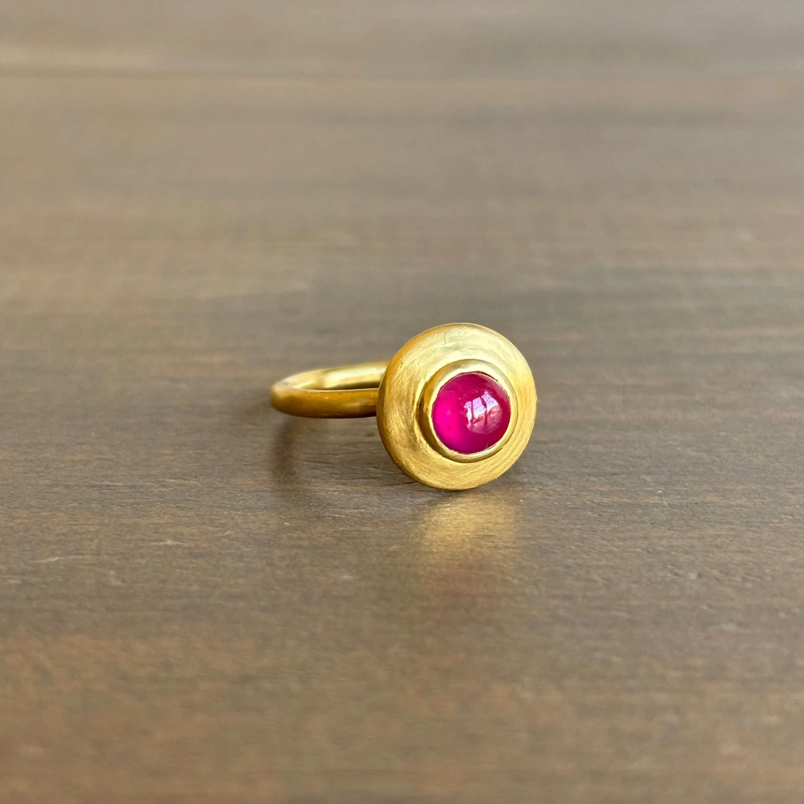 Large Ruby Pod Ring