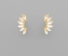 Laurence Earrings Gold/Clear