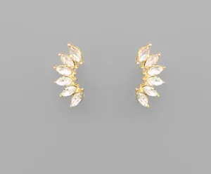 Laurence Earrings Gold/Clear