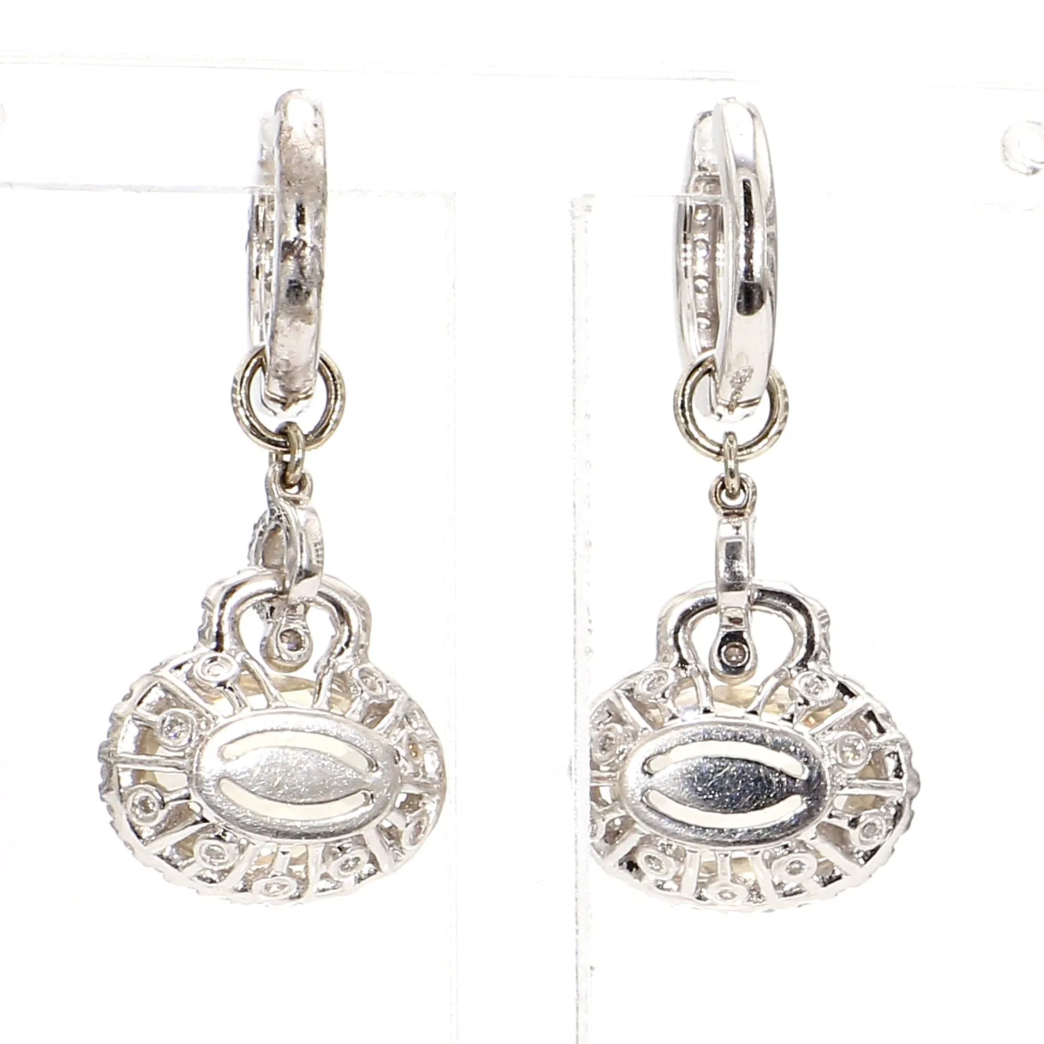 Lemon Quartz Diamond Earrings