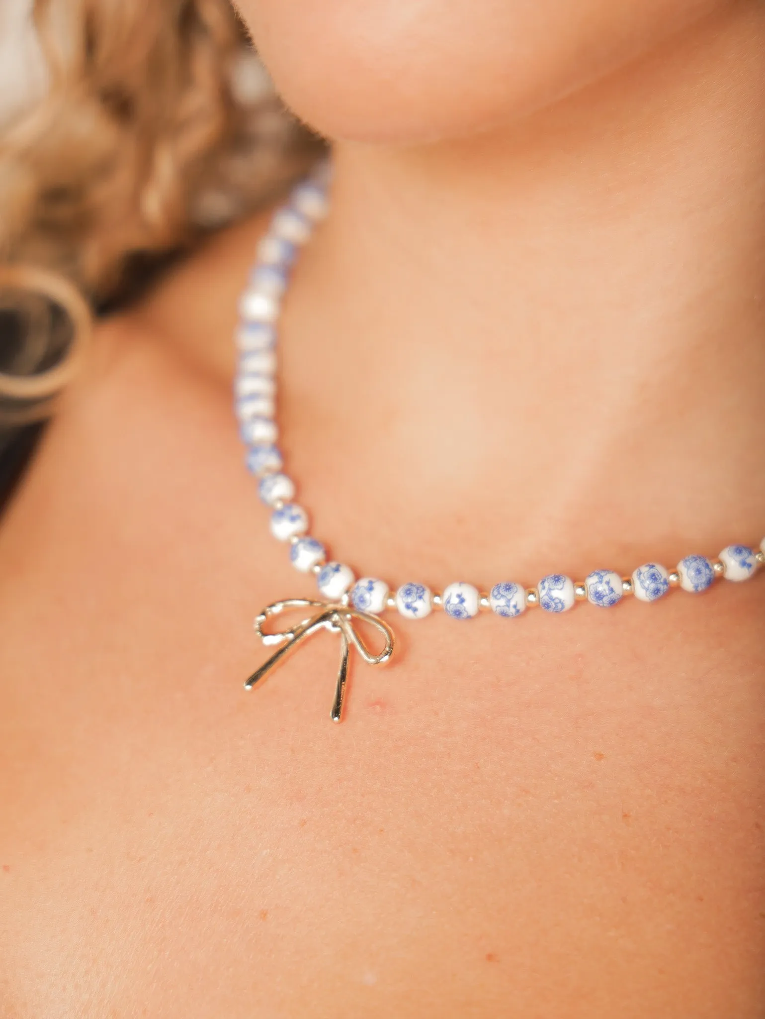 Lucy Vintage Bow Necklace