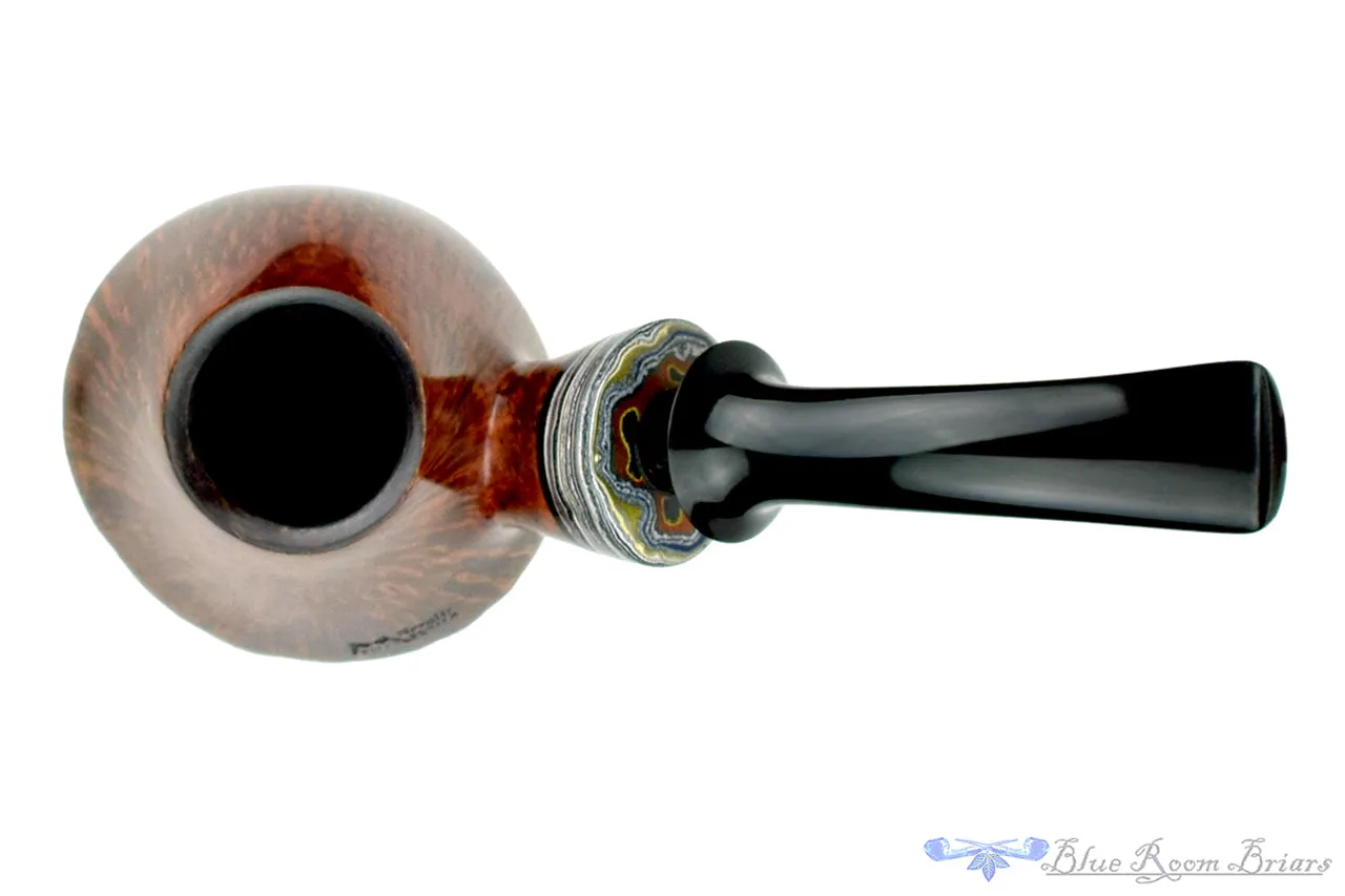 Marinko Neralić Pipe 1/4 Bent Volcano with Fordite