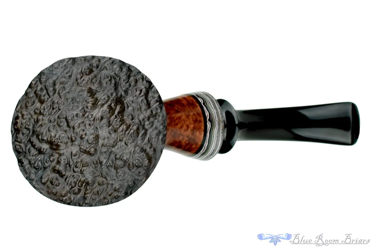 Marinko Neralić Pipe 1/4 Bent Volcano with Fordite