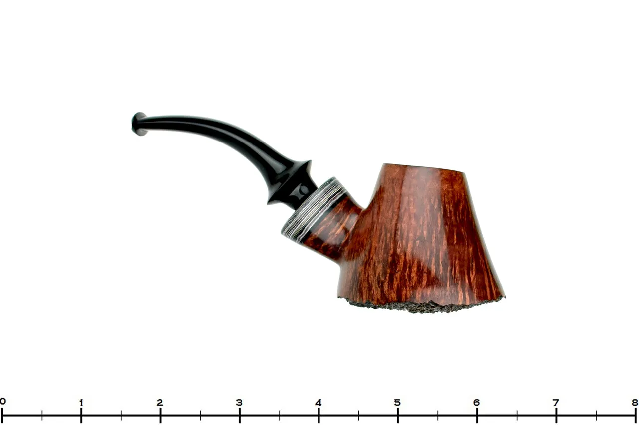 Marinko Neralić Pipe 1/4 Bent Volcano with Fordite