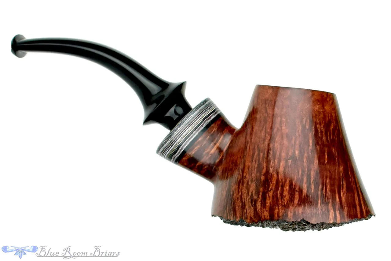 Marinko Neralić Pipe 1/4 Bent Volcano with Fordite