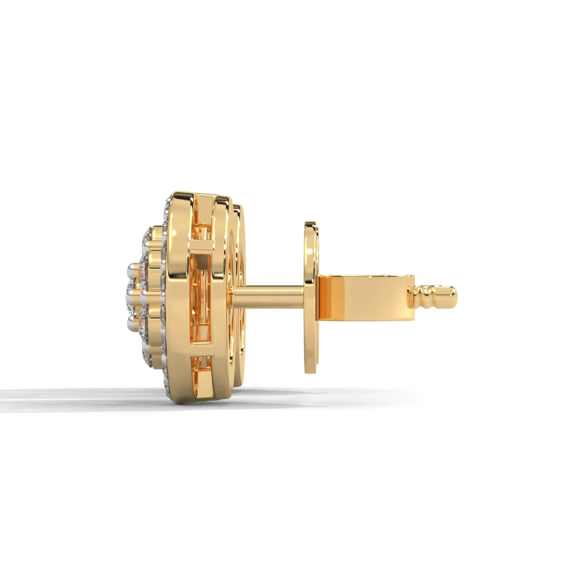 Matila Silver Stud Earrings | 22KT Gold Vermeil