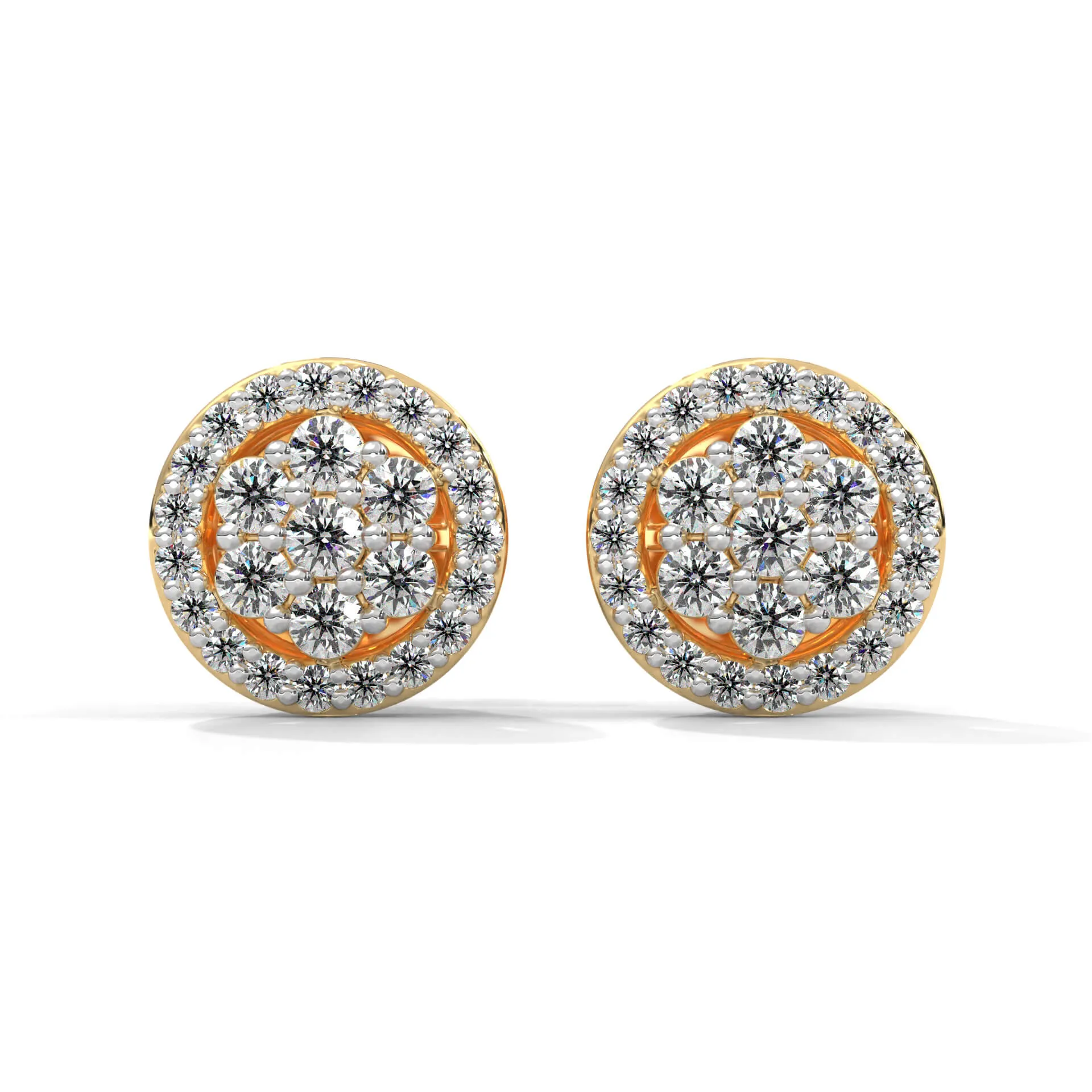 Matila Silver Stud Earrings | 22KT Gold Vermeil