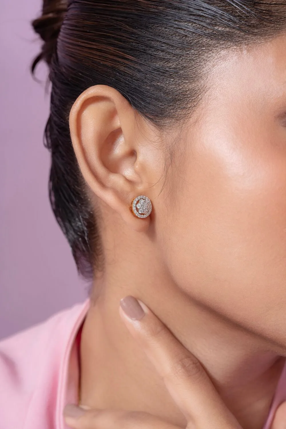 Matila Silver Stud Earrings | 22KT Gold Vermeil