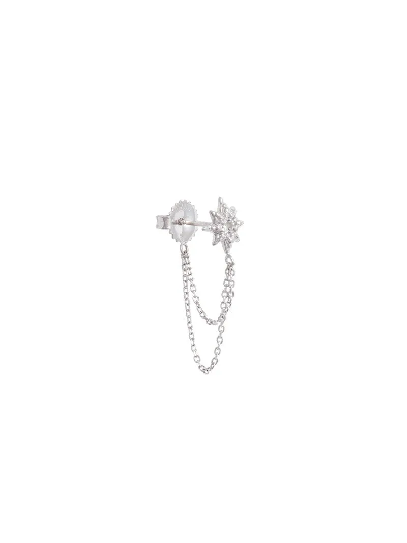 Micro Aztec Starburst Chain Earrings